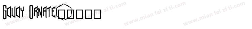 Goudy Ornate字体转换